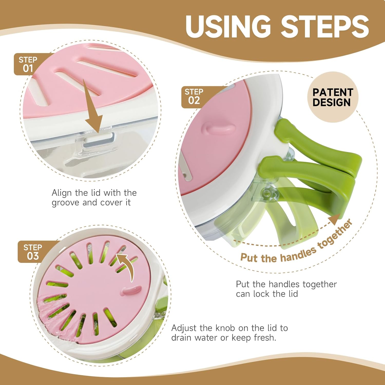 Fruit Vegetable Washing Bowl with Strainer. Multifunctional Produce Washer. Berry Container. Lettuce Keeper for Fridge Refrigerator Organization. Portable Strainers and Colander for Kitchen